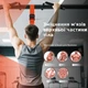 Набор петель для подтягиваний U-Powex, до 102 кг нагрузки, с ремнями для стоп и сумкой — для дома, зала и перекладины (оранжевый) - изображение 7