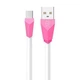 MicroUSB кабель Remax Aliens RC-030m 1m rose-whte - изображение 1