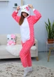 Женская кигуруми пижама взрослая и подростковая Kigurumi Hello Kitty Хеллоу Кітті в горошок Рожевий S 144-155 см (1084) - зображення 1