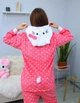 Женская кигуруми пижама взрослая и подростковая Kigurumi Hello Kitty Хеллоу Китти в горошок Розовый M 155-165 см (1084) - изображение 2