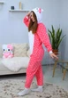 Жіноча кігурумі піжама доросла та підліткова Kigurumi Hello Kitty Хеллоу Кітті в горошок Рожевий XL 175-185 см (1084) - зображення 6