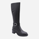 Kozaki damskie skórzane Geox D Damiana D56QCD-00043-C9999 39.5 Czarne (8058192476785) - obraz 2
