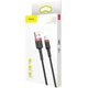 Кабель Baseus Cafule Series USB For Lightning 0.5м 2.4A (CALKLF-A19) Red/Black - изображение 11