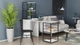 Стол-тумба трансформер Смарт 3/1 с этажеркой Ferrum-decor 1430x1450x500 Черный металл ДСП Белое 16 мм (FRD-105109) - изображение 5