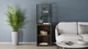 Стіл-тумба трансформер Смарт 3/2 з етажеркою Ferrum-decor 1430x600x280 Чорний метал ДСП Дуб Сонома Трюфель 16 мм (FRD-105120) - зображення 6