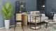Стіл-тумба трансформер Смарт 3/2 з етажеркою Ferrum-decor 1430x1450x600 Чорний метал ДСП Дуб Сонома 16 мм (FRD-105119) - изображение 5