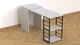 Стол-тумба трансформер Смарт 2/1 Ferrum-decor 750x1450x500 Черный металл ДСП Белое 16 мм (FRD-105095) - изображение 11