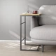 Столик приставной Терри Ferrum-decor 650x440x330 Черный металл ДСП Дуб Артизан 16 мм (FRD-104653) - изображение 1