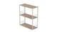 Книжная полка универсальная Ferrum-decor Стим 2 74x63x26 белый ДСП Дуб Сан-Марино 16мм (FRD-104110) - изображение 1