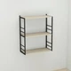 Книжная полка универсальная Ferrum-decor Стим 2 74x63x26 черный ДСП Дуб Сонома 16мм (FRD-104106) - изображение 1