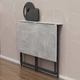 Стіл розкладний Моріс Ferrum-decor 750x1000x600 Чорний метал ДСП Бетон 16 мм (FRD-104675) - зображення 2