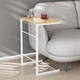 Столик приставний Террі Ferrum-decor 650x440x330 Білий метал ДСП Дуб Артизан 16 мм (FRD-104660) - зображення 1