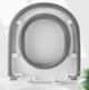 М'який чохол-грілка на сидіння унітазу Toilet Seat Cover Beige - изображение 5