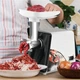Электрическая мясорубка в металлическом корпусе мощностью 2500Вт RAF R.3367 Белая - изображение 5