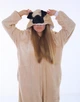 Жіноча кігурумі піжама доросла та підліткова Kigurumi Собака Мопс Бежевий М 155-165 см (1094) - зображення 4