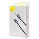 Кабель Baseus Crystal Shine Series Fast Charging Data Cable USB to iP 2.4A 2m Black (CAJY000101) - изображение 2