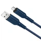 Кабель HOCO X59 USB to Micro 2.4A, 1m, nylon, TPE connectors, Blue (6931474744913) - изображение 1