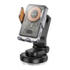 Автотримач для телефона з БЗП HOCO HW8 Transparent Discovery Edition wireless fast charging car holder(center console) Metal Gray (6942007608152) - изображение 1