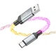 Кабель HOCO U112 Shine charging data cable for Type-C Gray (6931474788818) - изображение 4