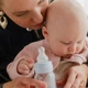 Пластикова дитяча пляшечка BIBS Baby Bottle Silicone 150 ml Slow Flow (повільний потік) Blue - изображение 4