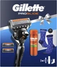 Подарунковий набір для чоловіків Gillette Станок для гоління Fusion5 Proglide Flexball з 2 змінними картриджами + Гель для гоління Fusion Для чутливої шкіри 200 мл + Шкарпетки (8006530032346) - зображення 2