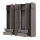 Шкаф для одежды Doros Лукас Канноло/Канноло 3+3 ДСП 240х50х240 (42005241) - изображение 2