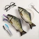 Большой пенал в виде рыбы Creative Salted Fish Вместительный пенал-сумочка для школьных принадлежностей - изображение 2