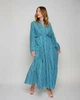 Сукня жіноча літня максі оверсайз MKLT3120-1 - Oversize 42/52, Бірюзовий - зображення 1