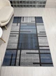 Ковер с невысоким ворсом Espresso 1х2 м. Gray/Blue 02239A - изображение 5