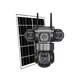 IP-камера уличная с аккумулятором и тройным объективом XON 4G 8000mAh Solar 1080P SmartCam (TCBSM23VB 3992) Черная - изображение 6