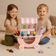 Дерев'яний візок-крамничка морозива EcoToys для дітей, 12 елементів (5903769974917) - зображення 3