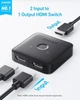 Свитч Anker HDMI Switch 4K@60Hz HDMI Switcher 2 in 1 Out with Smooth Finish Supports HDR 3D Dolby Compatible with Laptops PC Xbox Series PS5 / PS4 Projector - изображение 2