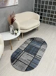 Ковер с невысоким ворсом Espresso 1.5х2.3 м. Овал Gray/Blue 02239A - изображение 2