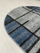 Ковер с невысоким ворсом Espresso 1.5х2.3 м. Овал Gray/Blue 02239A - изображение 8
