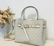 Сумка жіноча Michael Kors Emilia Small Logo Satchel білого кольору - зображення 2