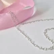 Серебряная Цепочка цепь Сердечки 55 см серебро 925 пробы Родированное heart50 3.99г - изображение 4