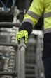 Рукавички без підкладки Portwest Impact Safety A724 XXL Жовтий - зображення 4