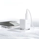 Сетевое зарядное устройство Baseus Palm Fast Charger C+U 20W EU Moon White Cable Type-C to Type-C 60W 1m (P10111608213-01) - изображение 8