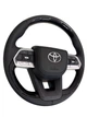 Руль для Toyota Land Cruiser 200, Prado 150. С подогревом. В стиле LC300. Логотип и кнопки – хром. В сборе. - изображение 2