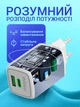 Зарядний пристрій GAN 65W з кабелем Type-C швидка зарядка для ноутбуку планшету телефону айфону мережевий потужний блок живлення 2в1 для MacBook IPhone IPad Apple адаптер живлення PD QC 3.0 зарядник юзб тайпсі WALKER зарядки для ноутбуків телефонів - зображення 5