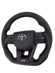 Анатомический руль для Toyota Land Cruiser 200, Prado 150. GR. С подогревом. Кожа. Логотип – хром. - изображение 2