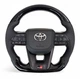 Анатомический руль для Toyota Land Cruiser 200, Prado 150. GR. С подогревом. Рояльный лак. Логотип – хром. - изображение 1