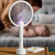 Електрична мухобійка Qualitell Electric Mosquito Swatter M4 УФ лампа від комарів акумуляторна ракетка 2в1 - зображення 6