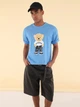 Футболка хлопковая длинная мужская Trendyol TMNSS25TS00158 M Blue (8684737398443) - изображение 1