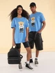 Футболка хлопковая длинная мужская Trendyol TMNSS25TS00158 L Blue (8684737398450) - изображение 4