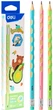 Графитный карандаш Deli EC024 HB Шестигранных Микс с ластиком (6975055754335) - изображение 1