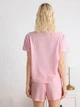 Пижама (футболка + шорты) женская хлопковая Trendyol THMSS25PT00155 XS Rosa (8683050935540) - изображение 2