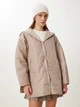 Куртка демисезонная удлиненная с капюшоном женская Happiness OH00064 36 Beige (8684347420596) - изображение 1