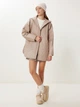 Куртка демисезонная удлиненная с капюшоном женская Happiness OH00064 36 Beige (8684347420596) - изображение 4