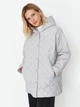 Куртка демисезонная удлиненная с капюшоном женская Trendyol TWOAW23MO00131 XS Gray (8683047119359) - изображение 1
